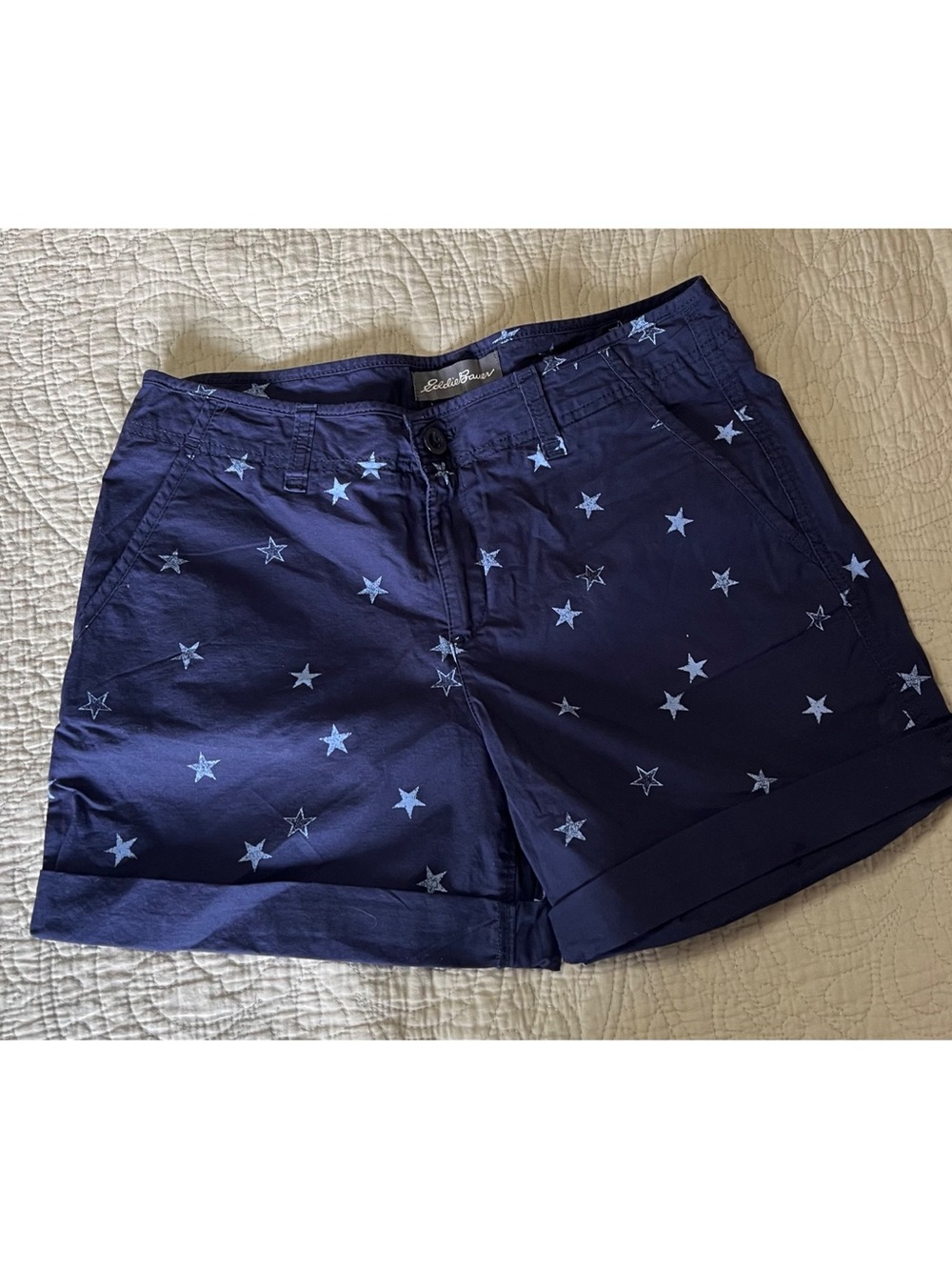 Eddie Bauer Navy Star-Print Women's  Shorts
